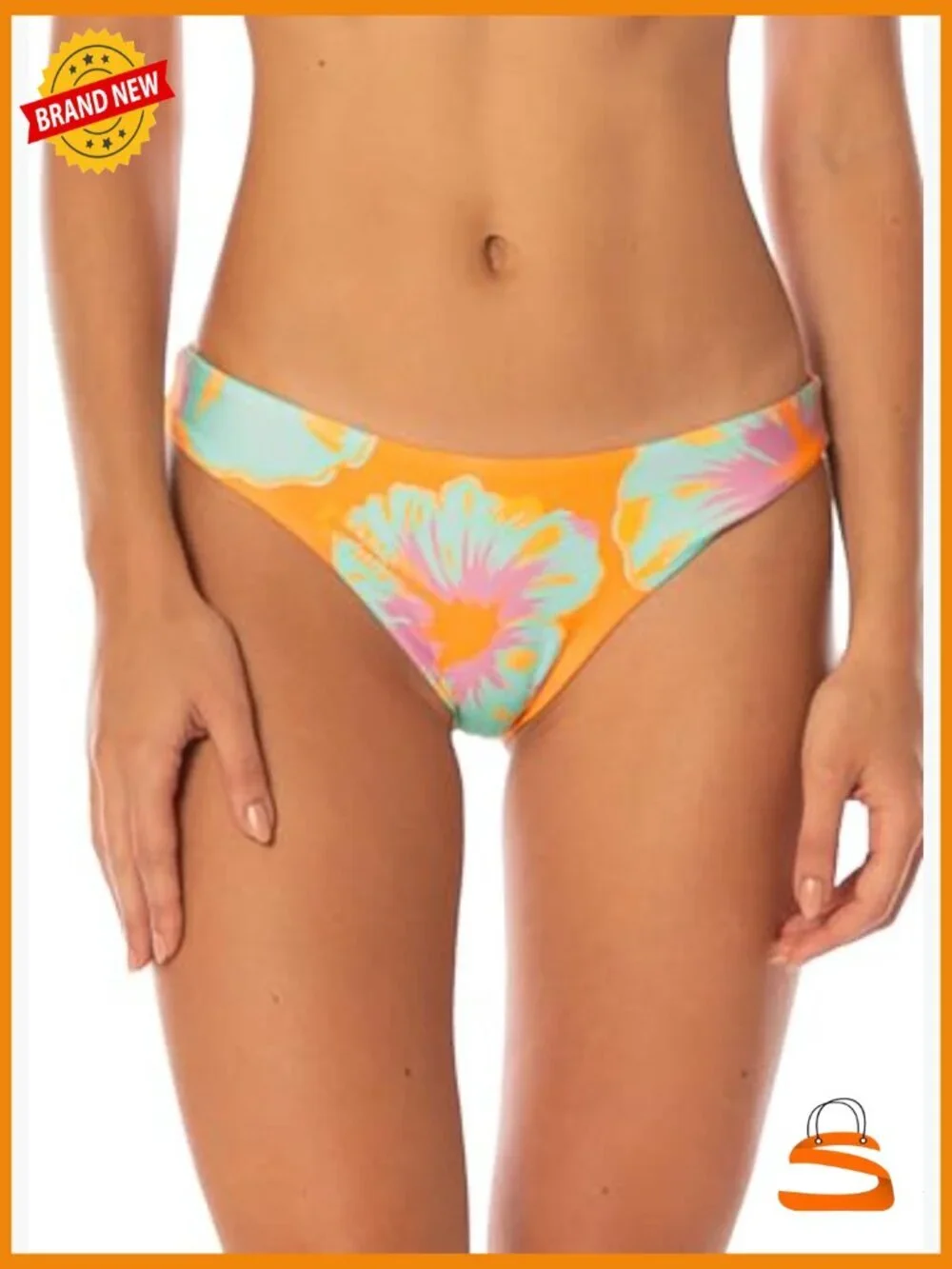 Reversible Low Rise Bikini Bottom Medium Polyester Blend Hand Wash